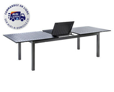 TABLE EXTENSIBLE EN ALUMINIUM