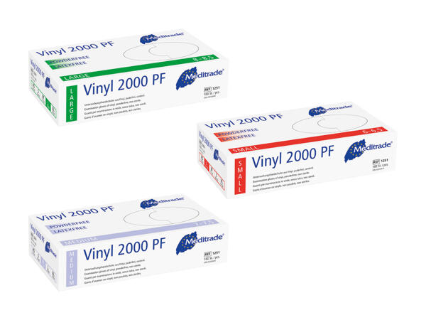 Gants jetables en vinyle