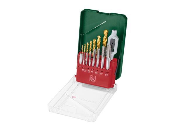 Parkside Drill Bit & Tap Set - 15 Piece Set