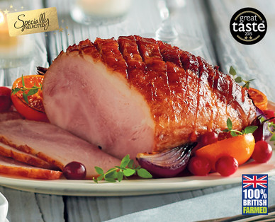 Specially Selected British Salted Caramel & Bourbon Roast at Home Ham Joint