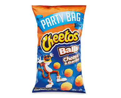 Cheetos Flamin' Hot Puffs 150g or Cheese & Bacon Balls 190g