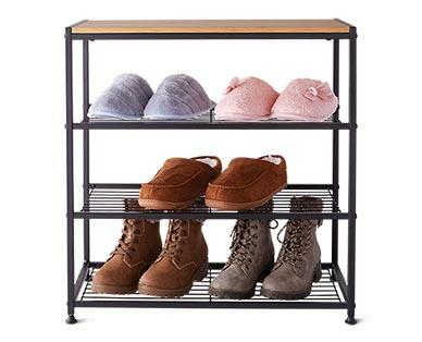 Huntington Home 
 4-Tier Faux Wood Shoe Rack