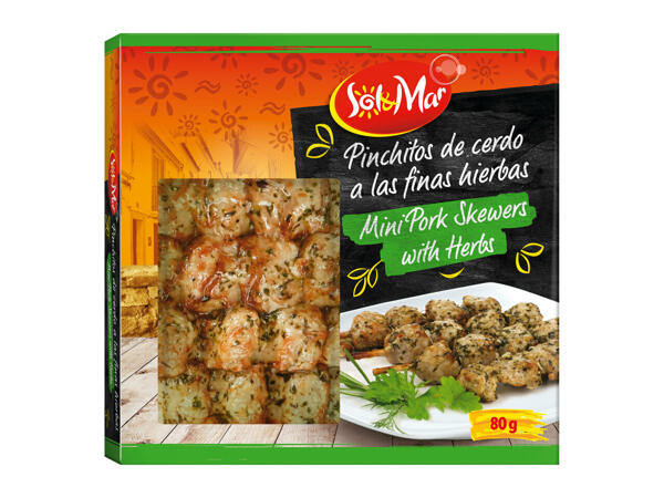 Sol & Mar Mini Pork Skewers