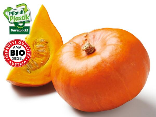 Bio Speisekürbis Hokkaido aus Österreich