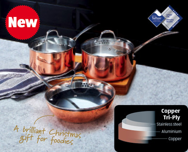 Tri-Ply Copper Pans