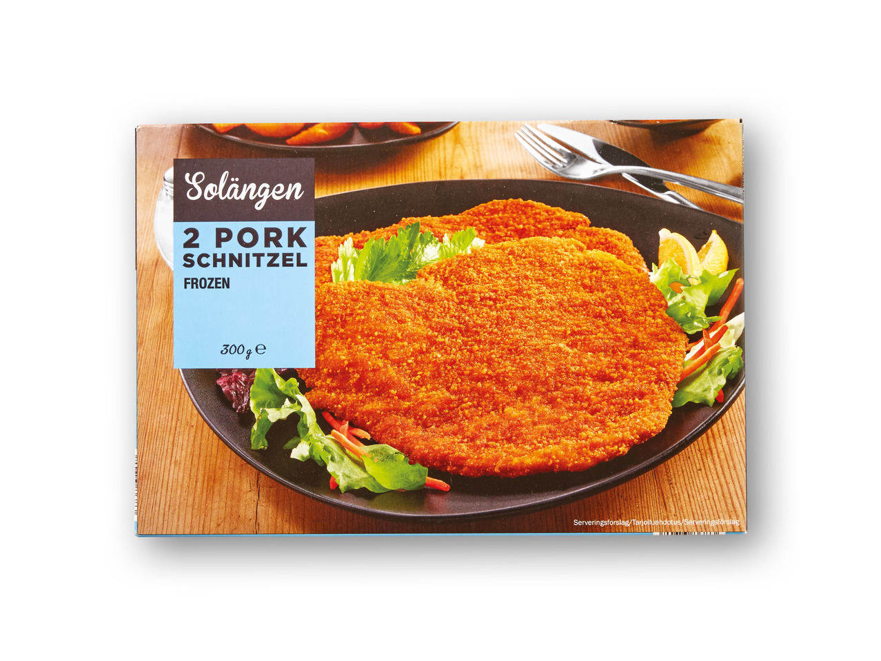 SOLÄNGEN Paneret schnitzel af svinekam