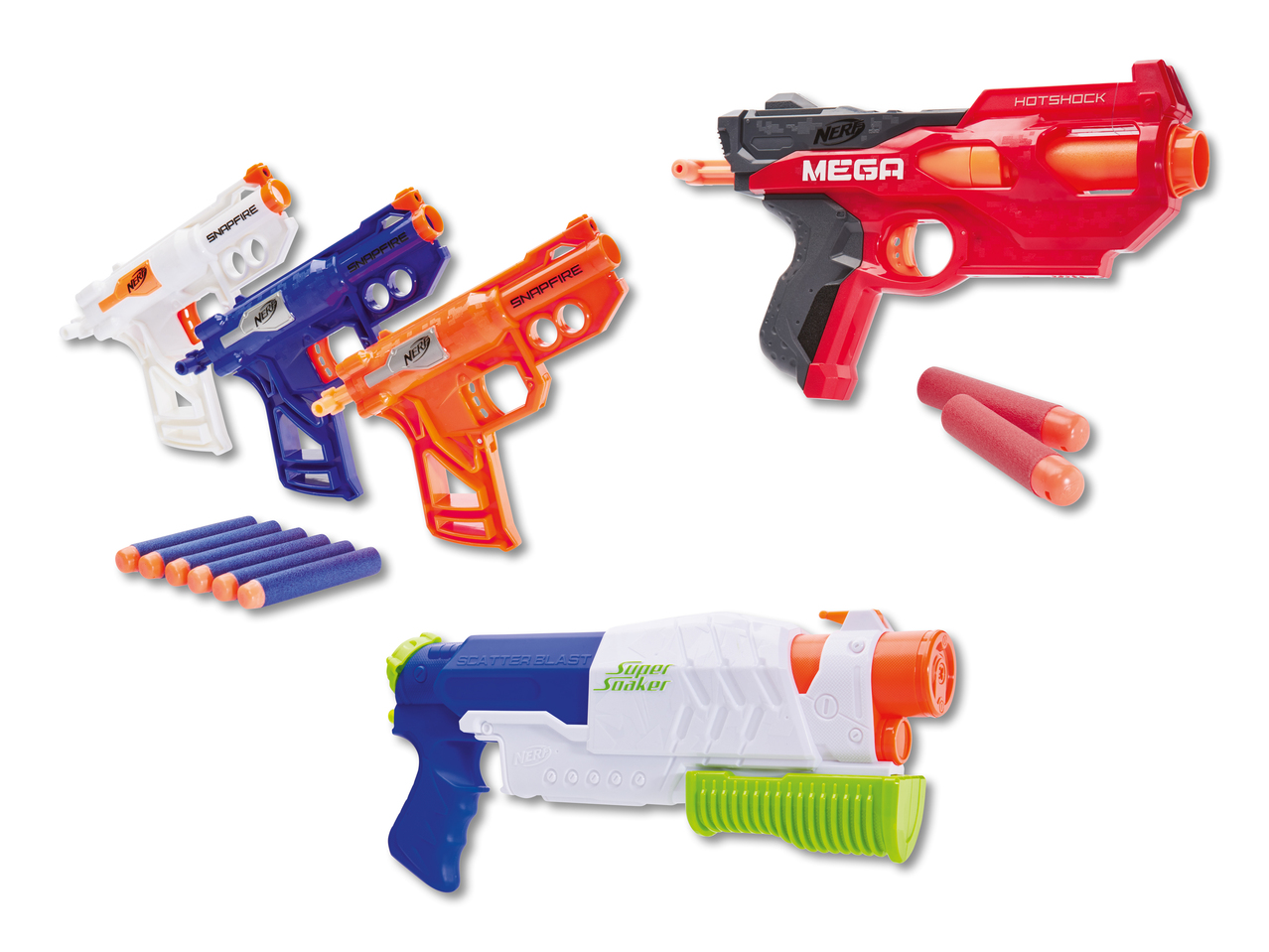 Snapfire/ Super Soaker Scatter Blast/ Hotshock