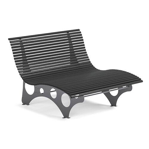 HOME DELUXE Nira Wellenliege - Anthrazit