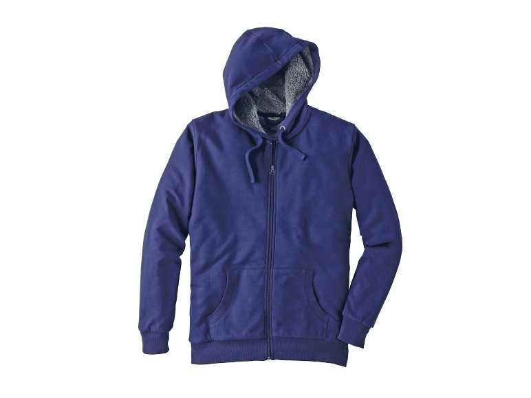 LIVERGY CASUAL Men's Fleece-Lined Sweat Jacket