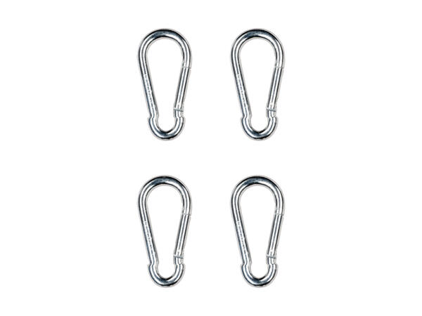 Mousquetons, lot de 4