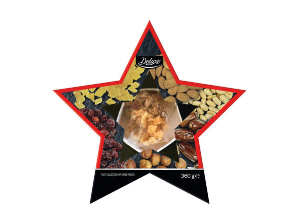 Étoile festive aux fruits secs