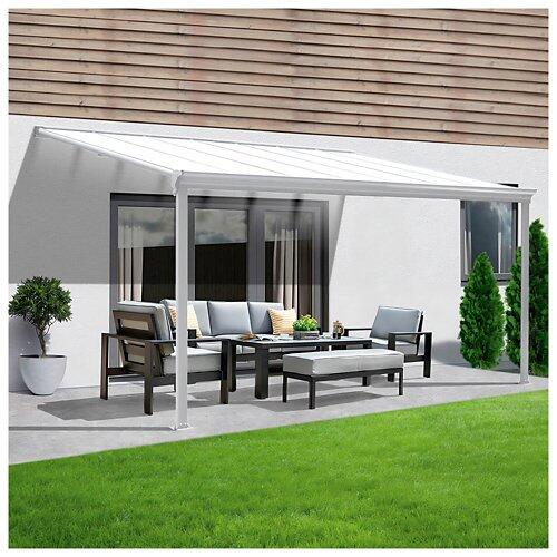 HOME DELUXE Terrassenüberdachung Solis, weiß