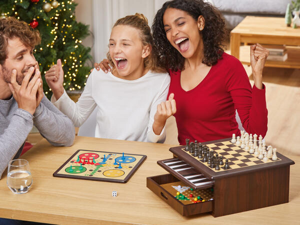 10-in-1 Holz-Spielesammlung