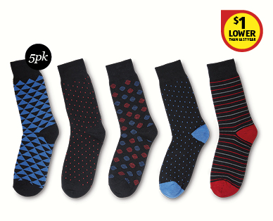 Mens Crew Socks 5pk