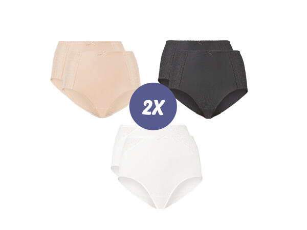 Trosor med hög midja, 2-pack