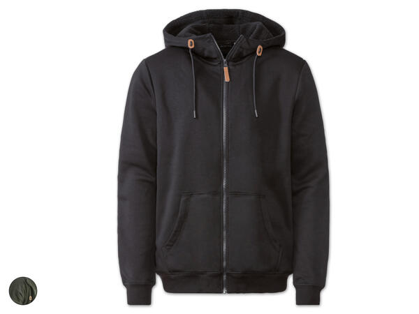 Gefütterte Herren Sweatjacke