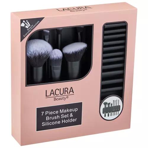 7 Piece Makeup Brush Set & Silicone Holder