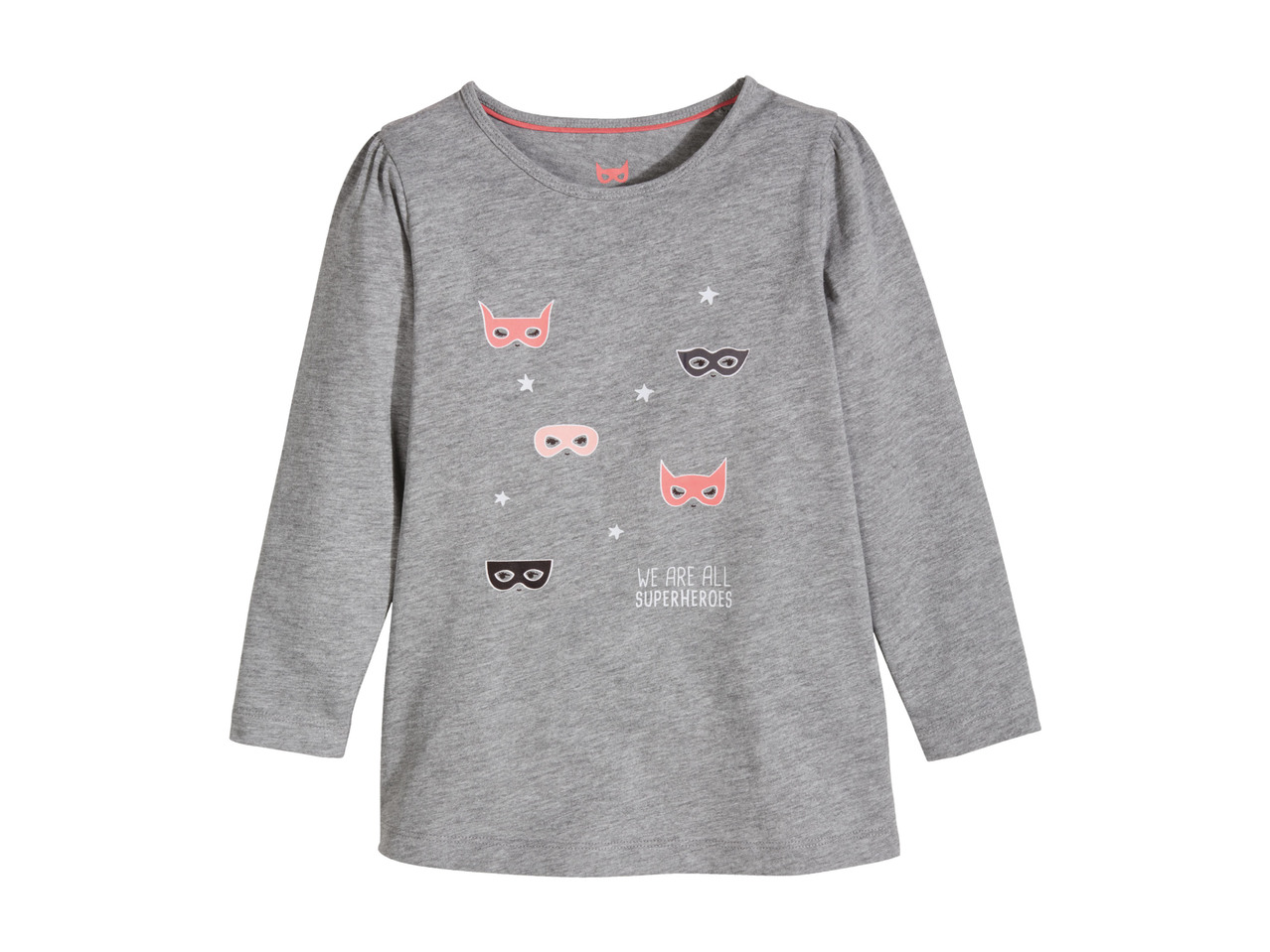 Girls' "Glow in the Dark" Long-Sleeved Tops, 2 pieces