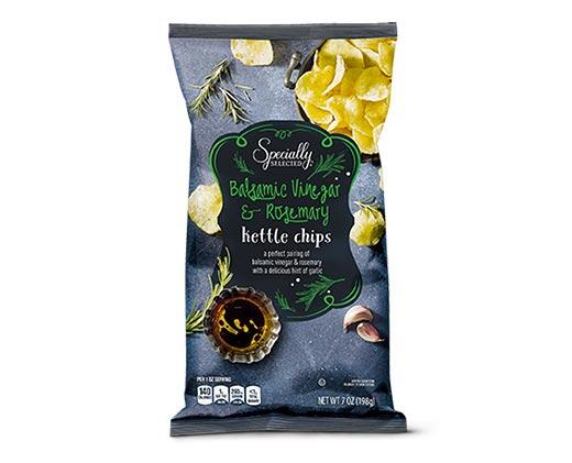 Specially Selected 
 Balsamic Vinegar & Rosemary or Pancetta & Parmesan Kettle Chips