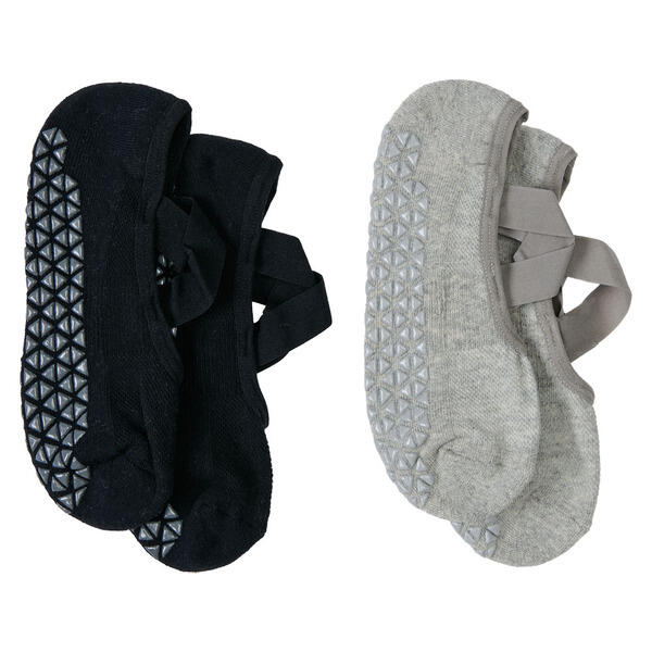 Crane Gripper Socks Strappy Gray/Black