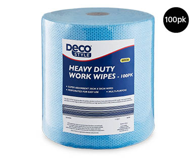 Heavy Duty Work Wipes 100pk