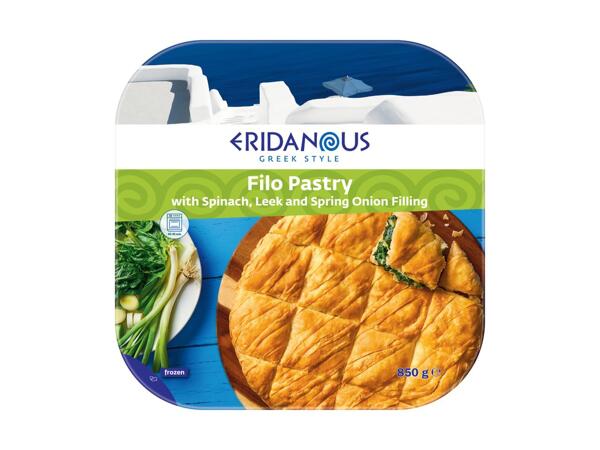 Filo Pastry with Spinach, Leek & Spring Onion Filling