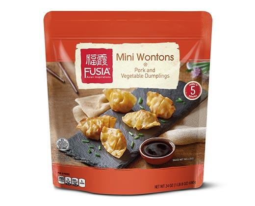 Fusia Asian Inspirations Mini Wontons Pork or Chicken