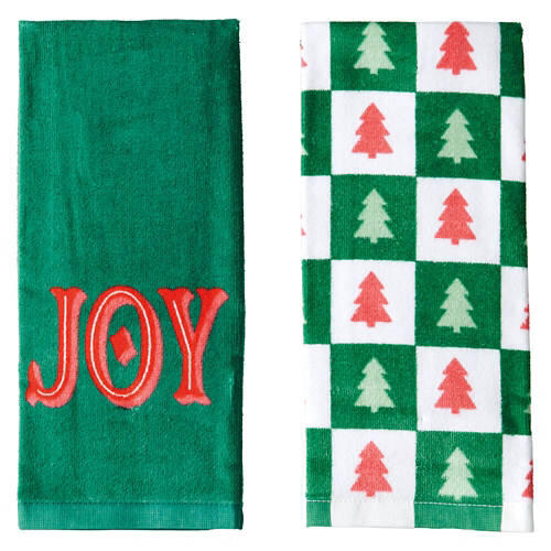 15" x 25" Holiday Kitchen Towels - 2 Pack, Joy