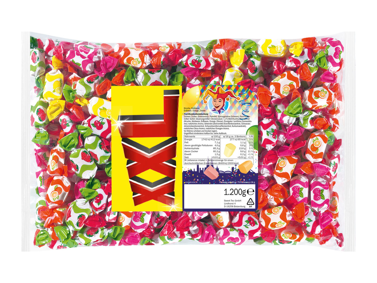 SUGARLAND Fruchtige Kaubonbons 1200 g