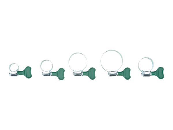 Parkside Assorted Wing Screw Hose Clips - 19 Pieces