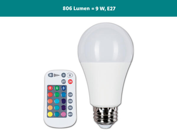 LED-Lampe mit Farbwechsel-Effekt