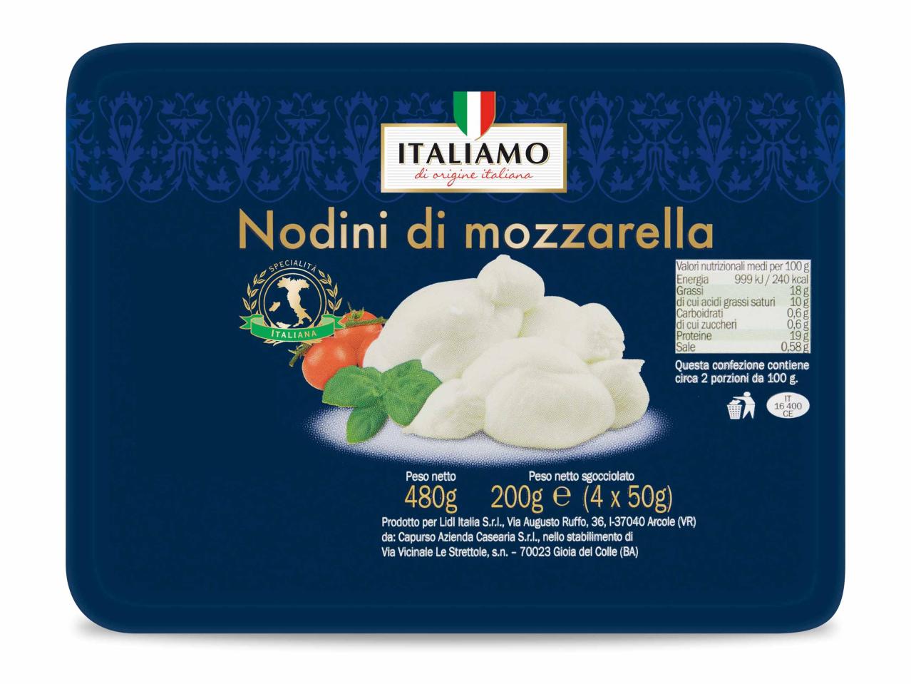 Nodini di mozzarella