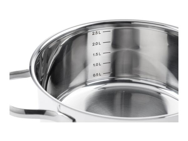 Livarno Home Stainless Steel Stockpot Set - 3-Piece Set