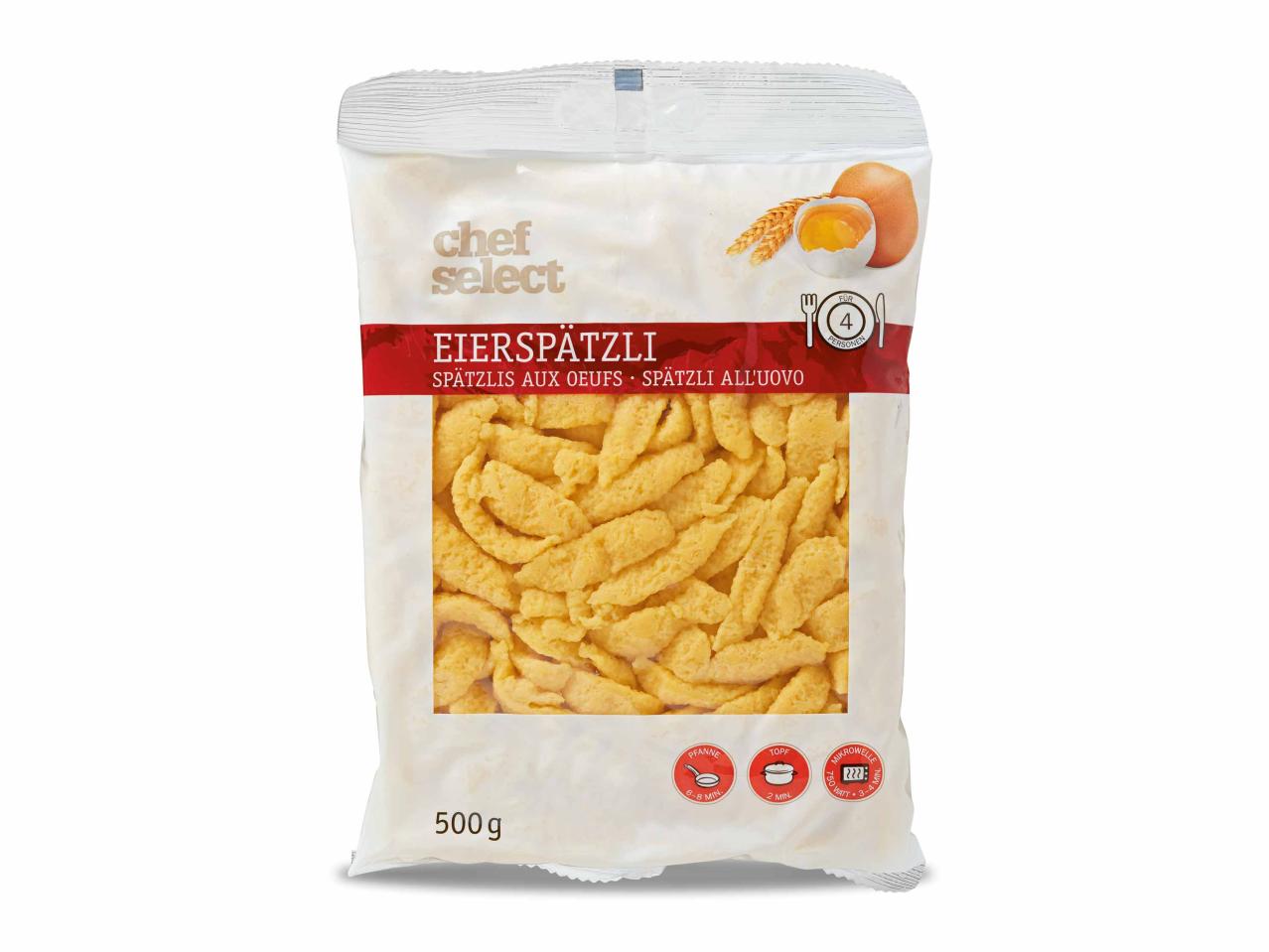 Spätzlis aux œufs suisses