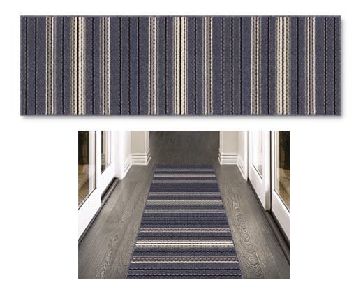 Huntington Home 
 2' x 6' Berber Stripe Utility Runner