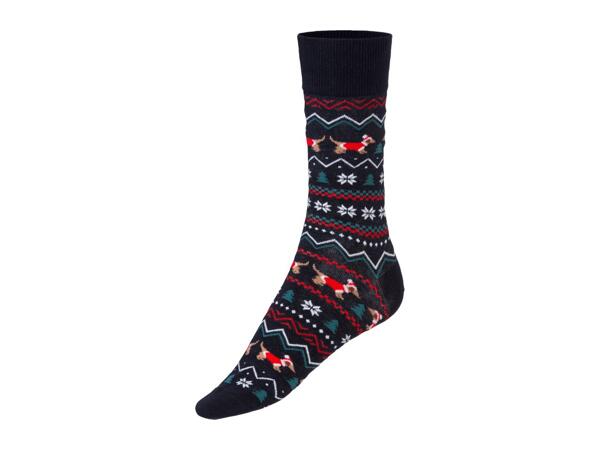 Livergy Men's Christmas Socks - 3 Pairs