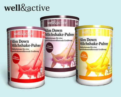WELLundACTIVE Slim Down Milchshake-Pulver