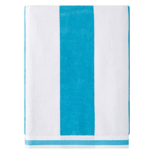 40" x 72" Luxury Beach Towel, Blue Stripe