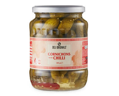 Cornichons with Chilli or Honey 680g