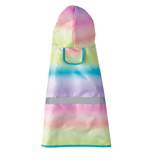 Reversible Pet Rain Jacket - Rainbow, M