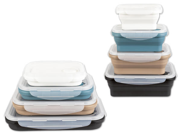 Faltbares Frischhaltedosen-Set, 4-teilig