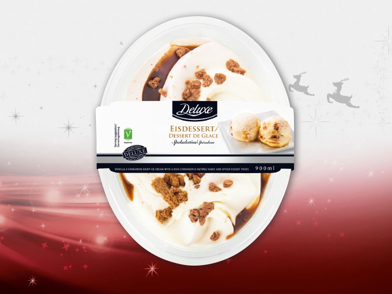 Glace à la vanille et au spéculoos
