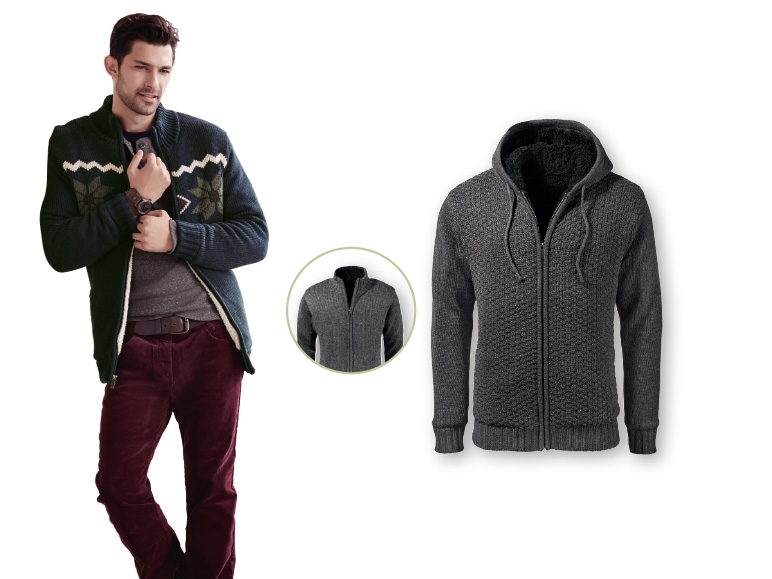 LIVERGY Men's Chunky Knit Cardigan