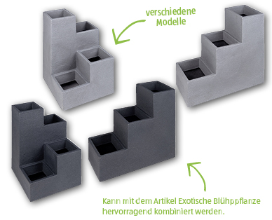 GARDENLINE(R) Kubus-Treppentopf