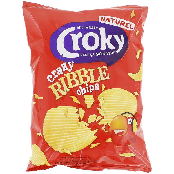 Chips gaufrées Croky Naturel