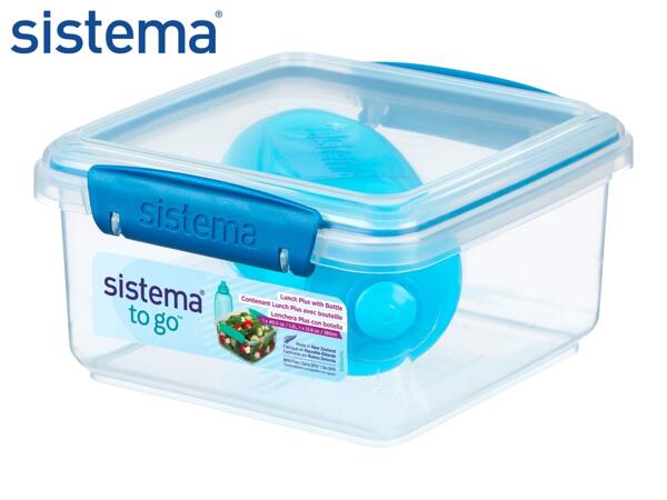 Sistema Blue Lunchbox and Bottle