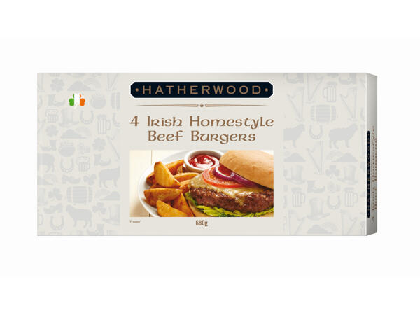 Irish Homestyle Beef Burgers