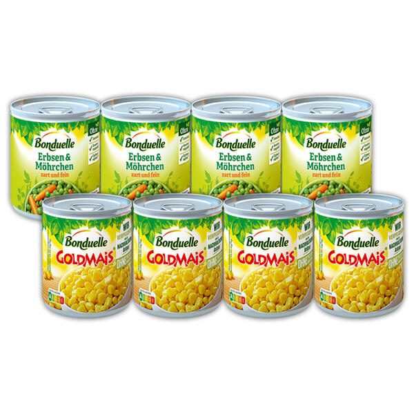 Erbsen & Möhrchen / 
Goldmais