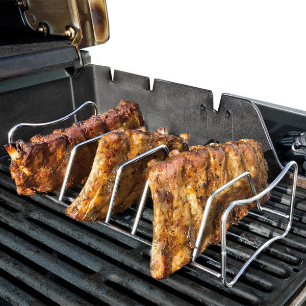 Edelstahl-Spareribs- und Bratenhalter