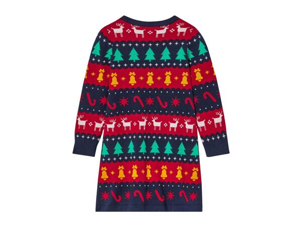 Lupilu Younger Kids' Festive Christmas Jumper Dress